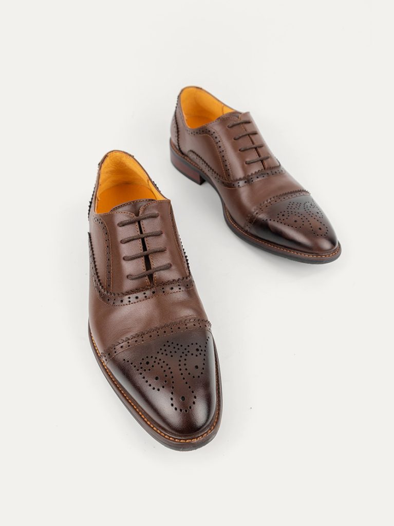 Giày da Oxford Classical CL01 nâu