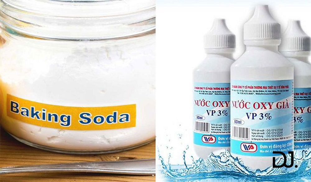 Sử dụng oxy già với bột Baking soda