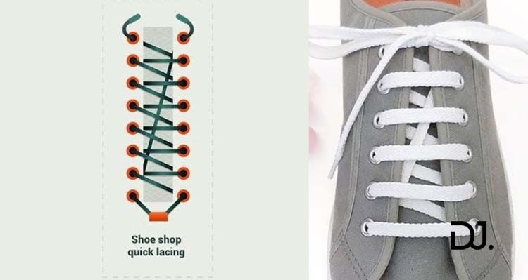 Thắt dây giày Nike kiểu giấu dây