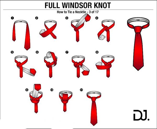Thắt cà vạt kiểu Full Windsor Knot