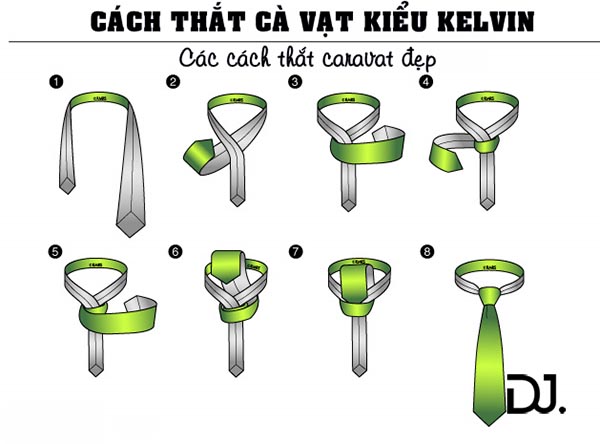 Thắt cà vạt kiểu Kelvin Knot