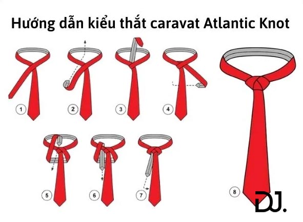 Thắt cà vạt kiểu Atlantic Knot