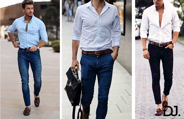 Phối giày lười với quần jean theo phong cách lịch lãm