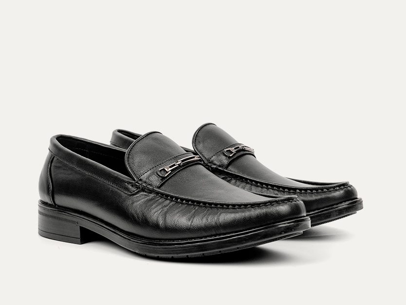 Giày Horsebit Loafer Gentleman GM02 Đen