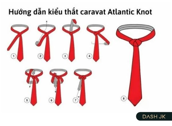 Thắt cà vạt kiểu Atlantic Knot