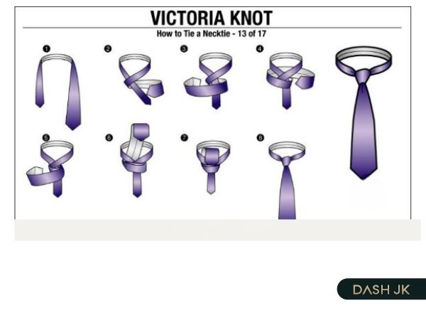 Thắt cà vạt kiểu Victoria Knot