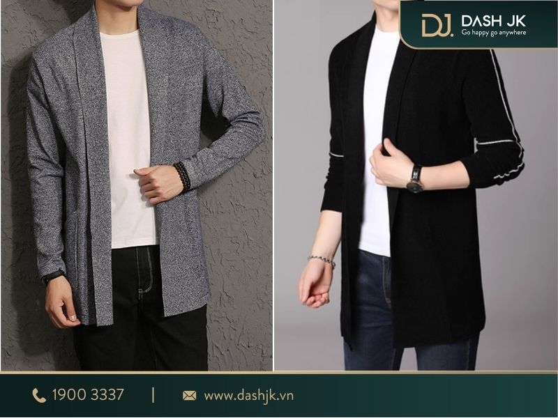 phối đồ với áo cardigan nam