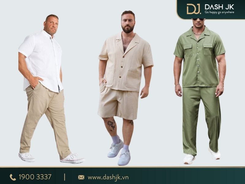 10+ cách phối đồ cho nam mập béo bụng