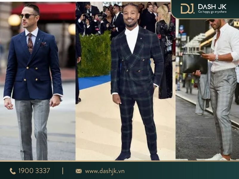 Cách phối đồ với quần tây caro nam đẹp lịch lãm