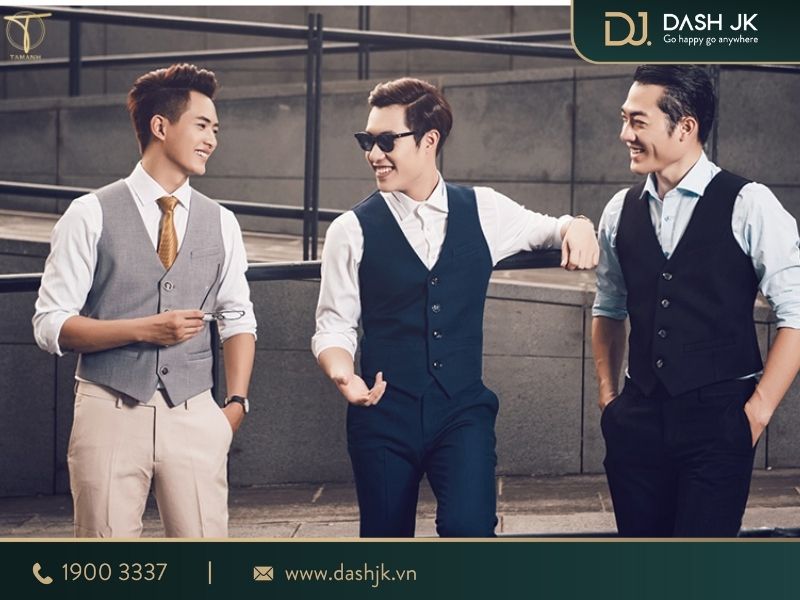 phối đồ đỉnh cao với áo Gile nam