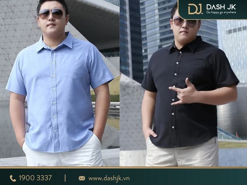 kiểu áo sơ mi đẹp cho người mập