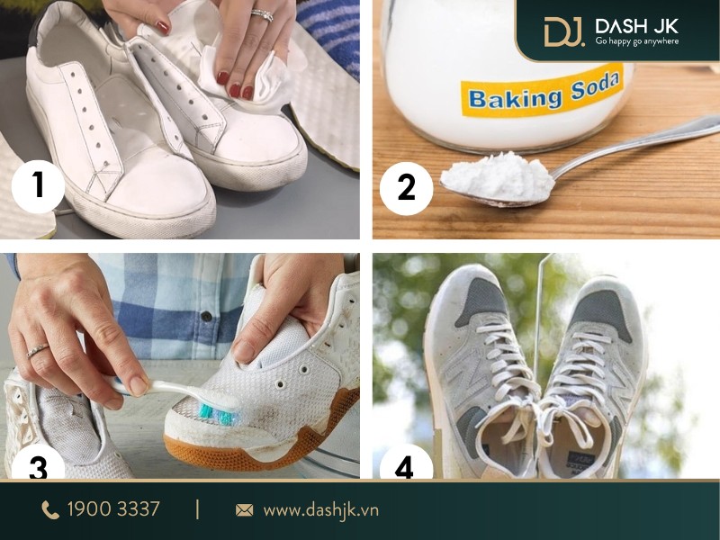 giặt giày bằng baking soda