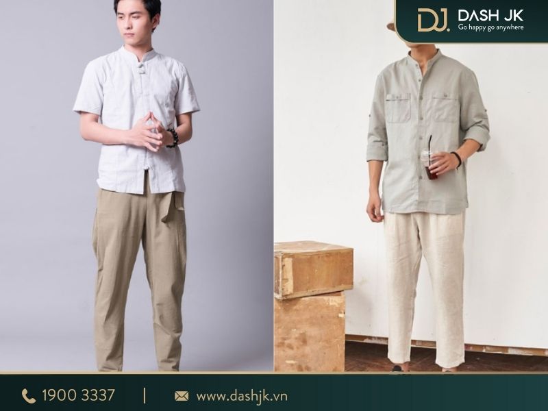 phối đồ với quần đũi nam