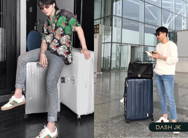 Phối đồ Gucci nam và quần jeans