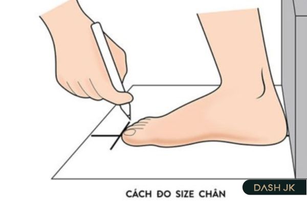 Cách đo và chọn size giày Bitis