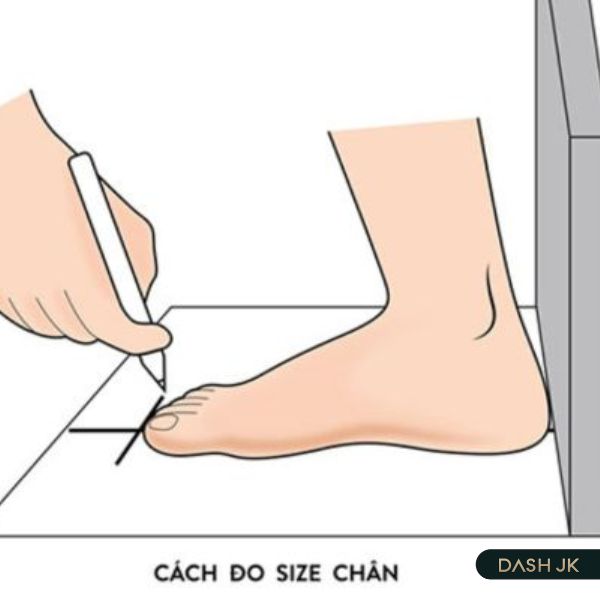 Các bước đo kích thước chân khi chọn size giày Hàn Quốc