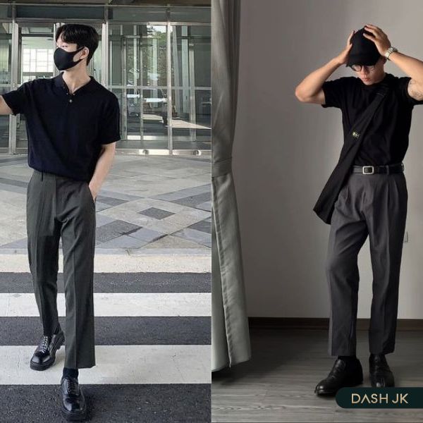 Giày Dr martens phối áo thun