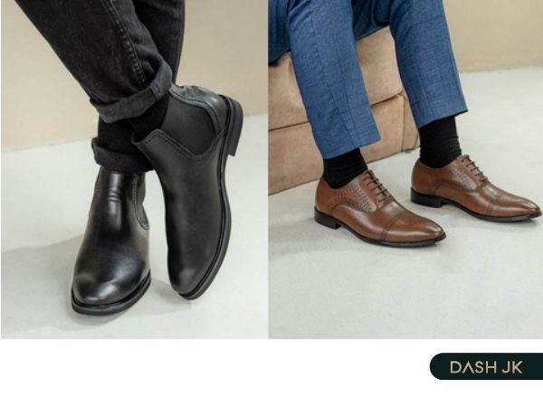 Giày boots cổ lửng có dây buộc hoặc không, tuỳ theo phom bàn châ