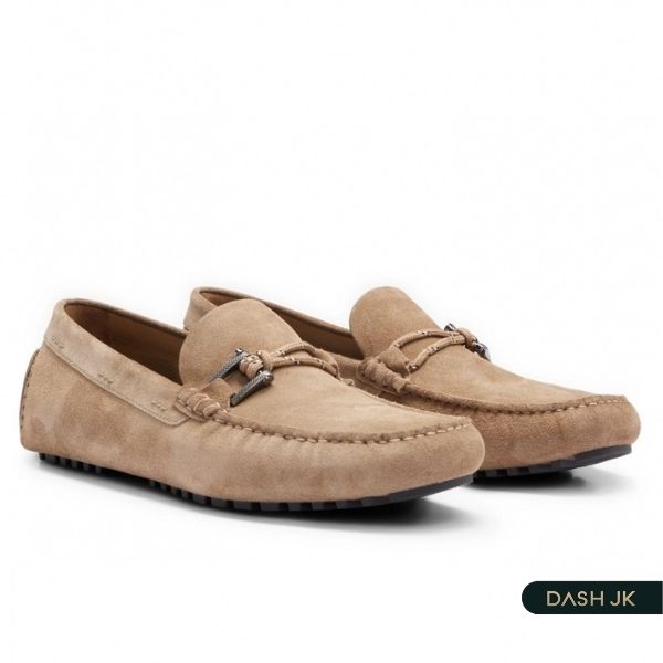 Giày lười Moccasin da lộn cao cấp