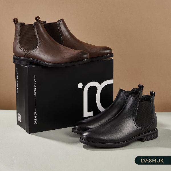 MATURE Chelsea Boots không dây đầy nam tính