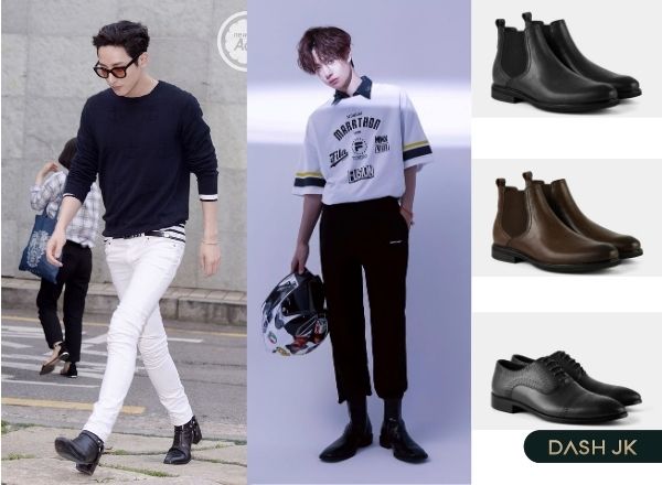 Phối đồ với giày tây nam phong cách smart casual