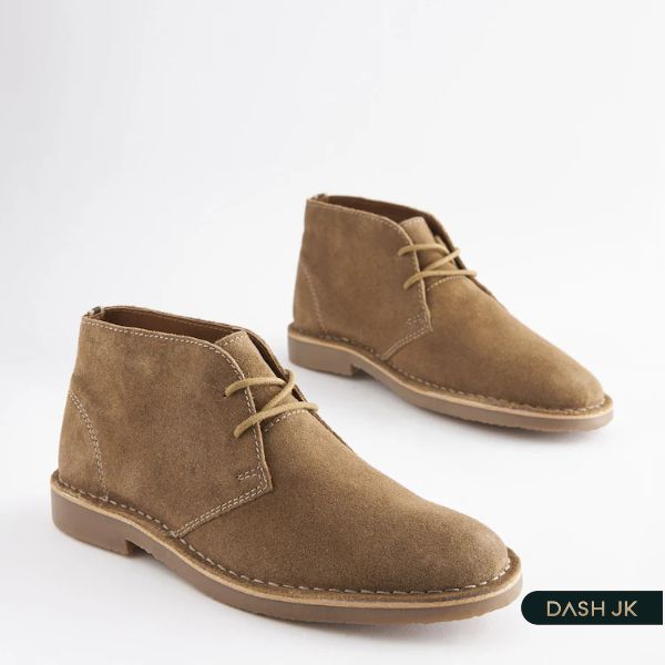 Giày tây nam Desert boots da lộn cao cấp