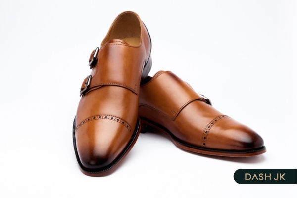 Giày tây chú rể Monk Strap 2 khuy độc đáo