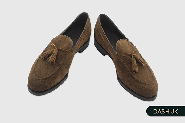 Giày lười nam da lộn Tassel Loafer - Huy Hoàng