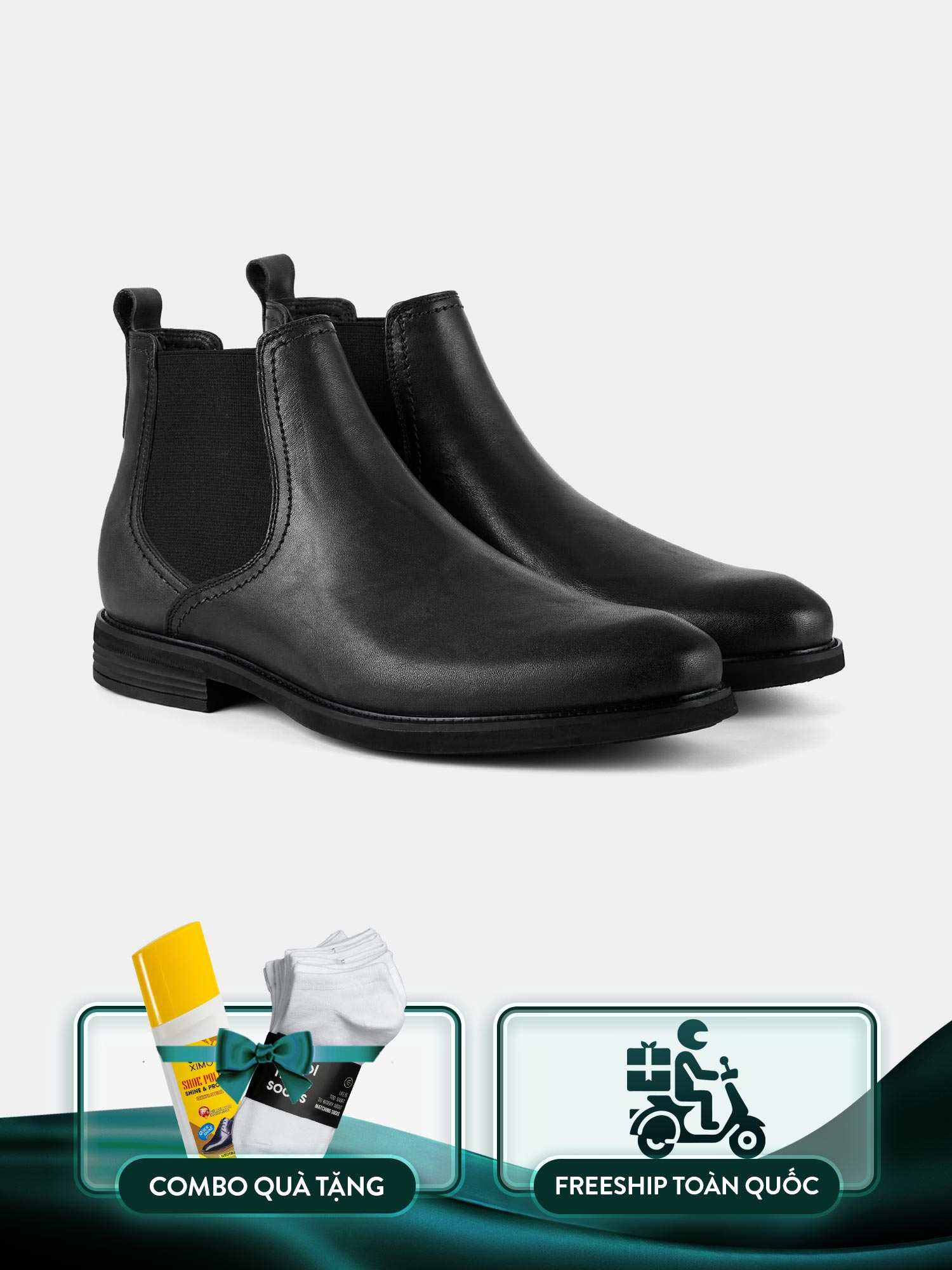 Giày Boots nam MATURE Chelsea Boots - Đen