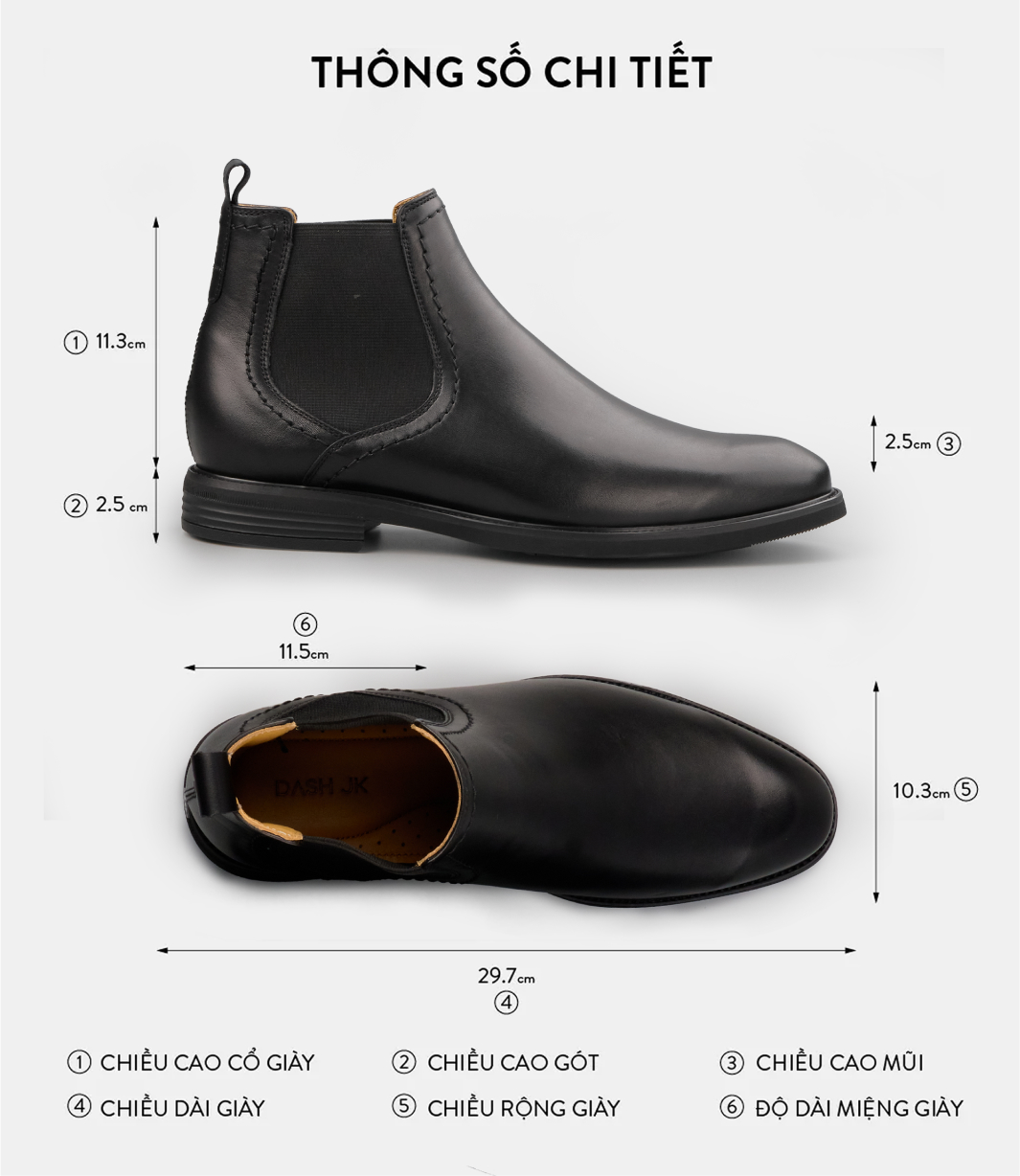 MATURE Chelsea Boots_Version2025_Đen _7